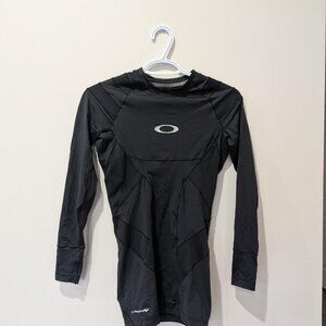 Oakley Black Ellipse Rashguard LS Men's M Gorpcore Activewear SPF 50